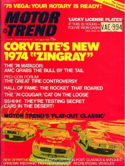 Motor Trend - July 1973