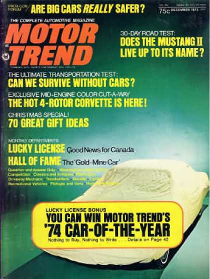Motor Trend - December 1973