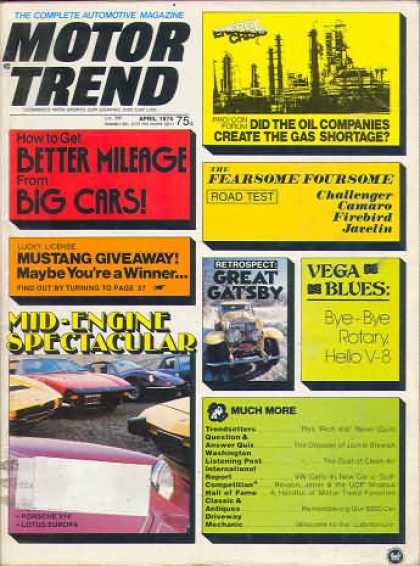 Motor Trend - April 1974