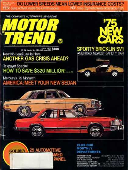 Motor Trend - July 1974