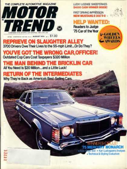Motor Trend - August 1974
