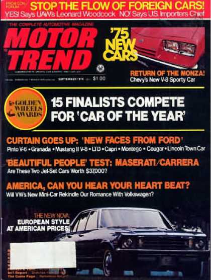 Motor Trend - September 1974