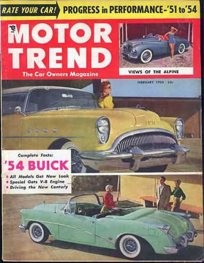 Motor Trend - February 1954