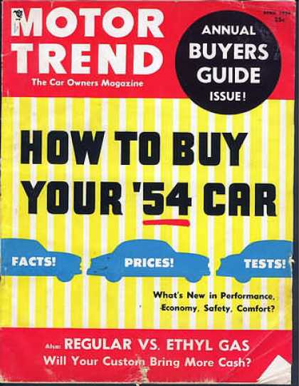 Motor Trend - April 1954