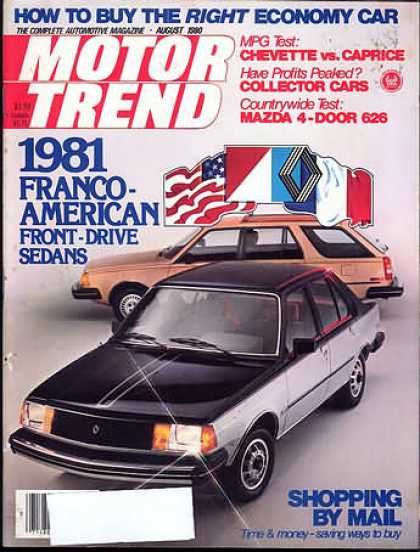 Motor Trend - August 1980