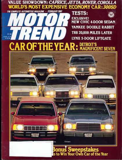Motor Trend - February 1981