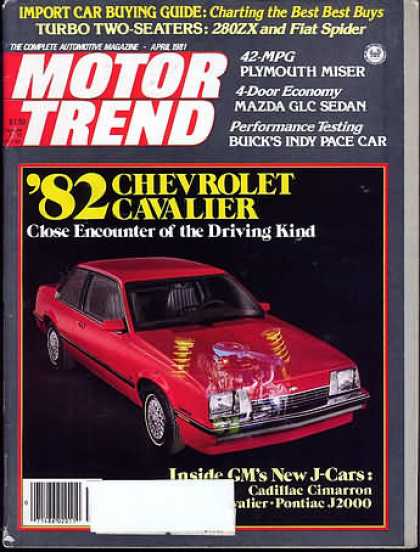 Motor Trend - April 1981
