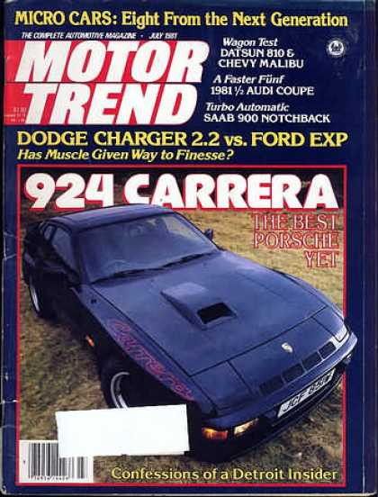 Motor Trend - July 1981