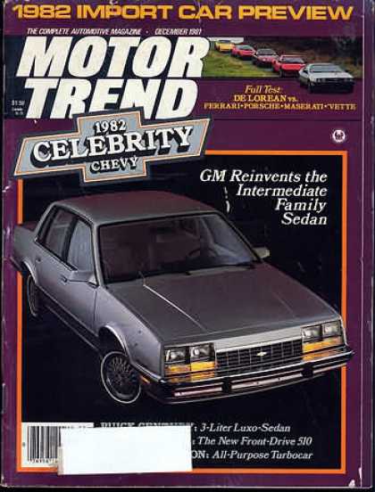 Motor Trend - December 1981