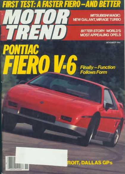 Motor Trend - November 1984