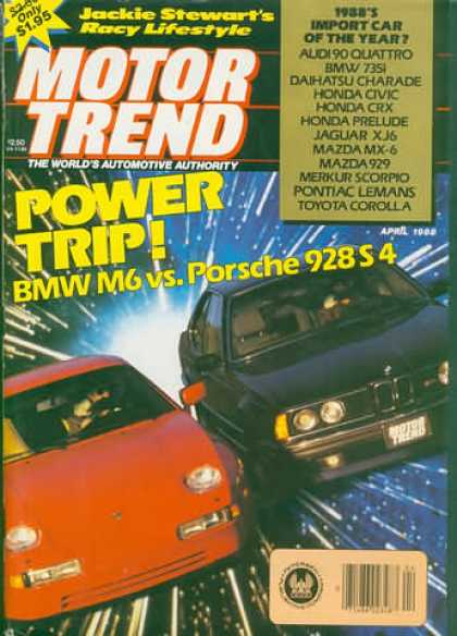 Motor Trend - April 1988