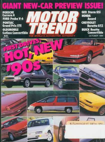 Motor Trend - October 1989
