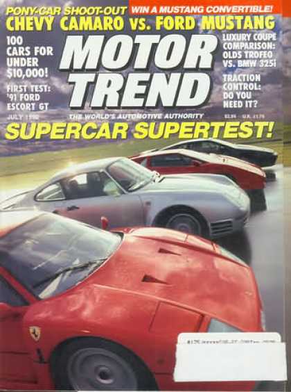 Motor Trend - July 1990