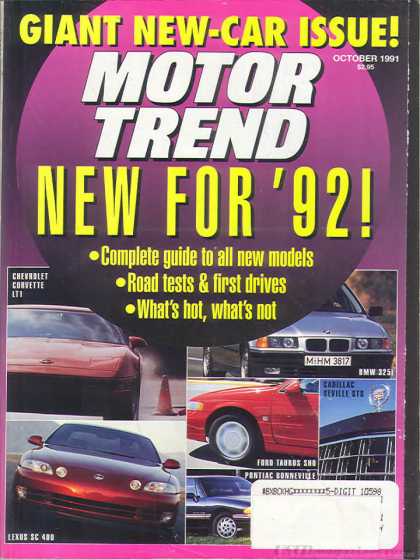 Motor Trend - October 1991