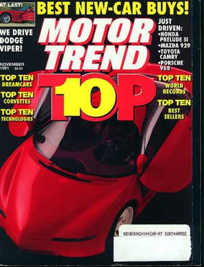Motor Trend - November 1991