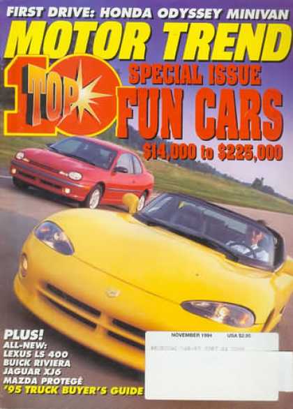 Motor Trend - November 1994