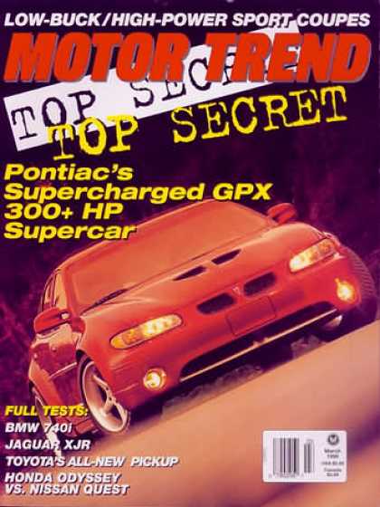 Motor Trend - March 1995