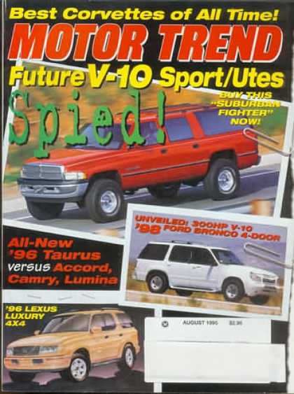 Motor Trend - August 1995