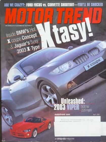 Motor Trend - April 2001