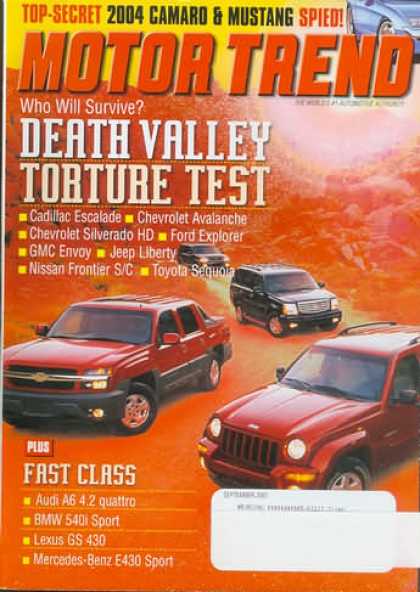 Motor Trend - September 2001