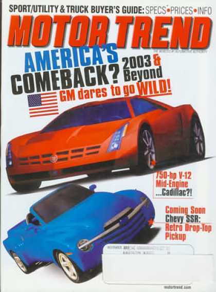 Motor Trend - November 2001