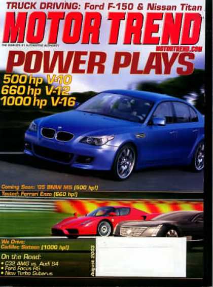 Motor Trend - August 2003