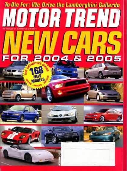 Motor Trend - October 2003