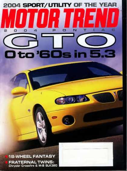 Motor Trend - December 2003