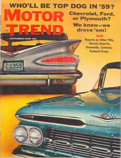 Motor Trend - November 1958