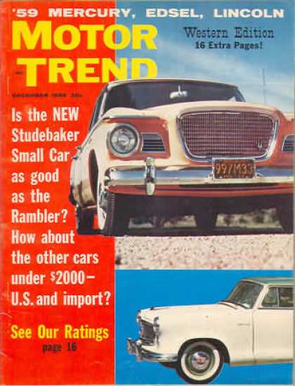 Motor Trend - December 1958