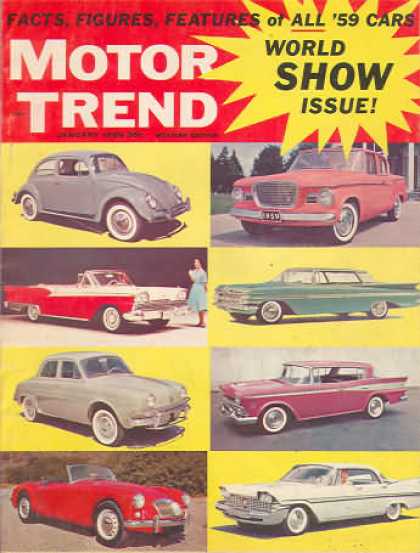 Motor Trend - January 1959