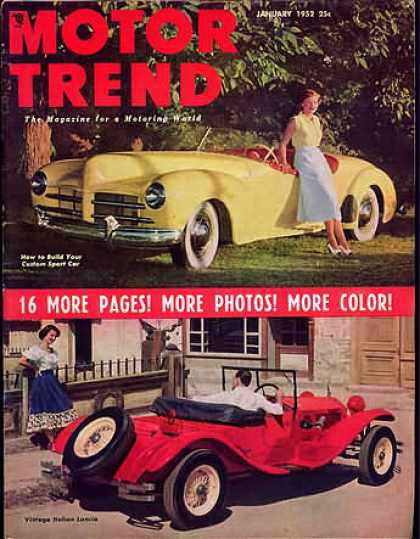 Motor Trend - January 1952