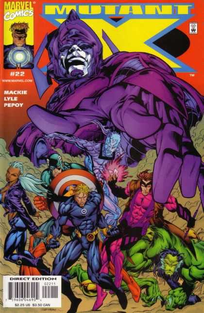 Mutant X 22 - Marvel - Marvel Comics - Mutant - Captain America - Gambit - Bart Sears
