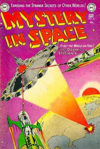 Mystery in Space 15 - The Doom From Station X - No 15 - Exposing The Strange Secrets Of Other Worlds - Ufo - Rocket