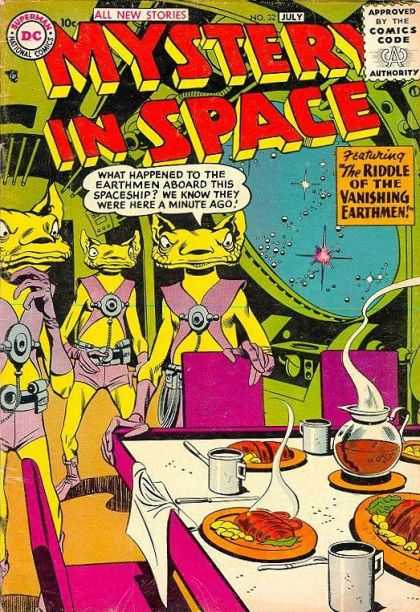 Mystery in Space 32 - The Riddle Of The Vanishing Earthmen - Aliens - Dinner Table - Space - All New Stories