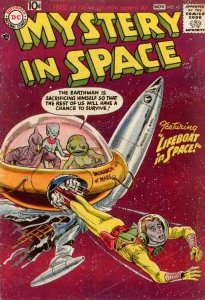 Mystery in Space 40 - Superman - National Comics - Earthman - Alien - Ufo