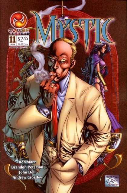 Mystic 11 - Smoking - Purple - Red Tie - Mirror Image - Receding Hairline - Brandon Peterson, John Dell