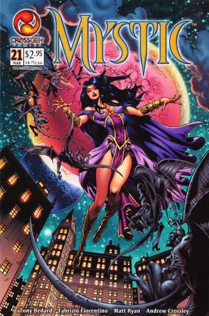 Mystic 21 - Crossgen - Woman - Dark - Demons - Tony Bedard - Fabrizio Fiorentino, Matt Ryan
