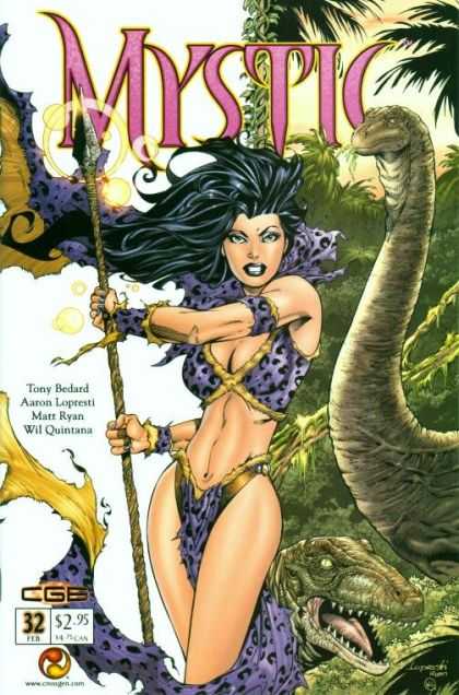 Mystic 32 - Dinosaur - Feb 32 - Sexy Woman - Staff - Tony Bedard - Aaron Lopresti, Matt Ryan