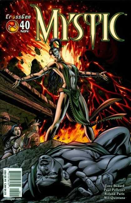 Mystic 40 - Volcano - Lava - Bikini - Woman - Night