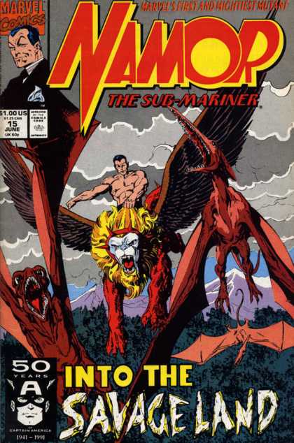Namor 15 - Marvel Comics - June 12 - Retro - The Sub Mariner - Into The Savageland