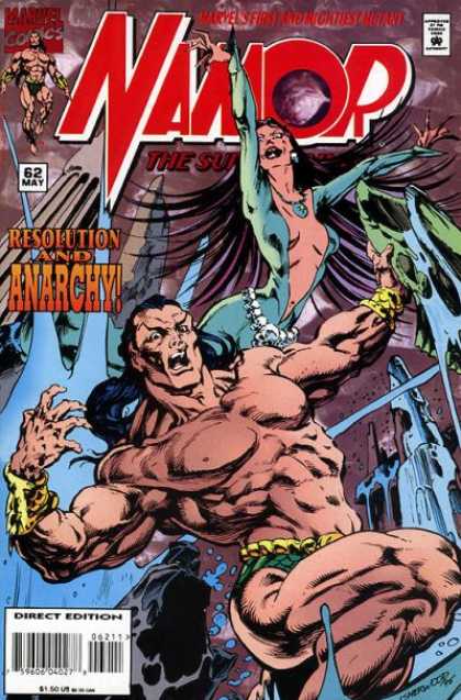 Namor 62 - Resolution And Anarchy - 62 May - Muscles - Flying - Grabbing Onto Rocks