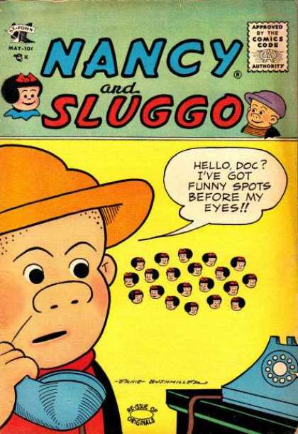 Nancy and Sluggo 132 - Kids - Foil - Spots - Sick - Doctor