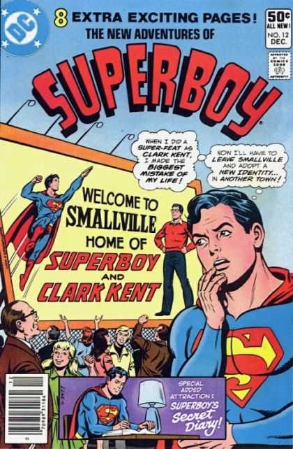 New Adventures of Superboy 12 - 8 Extra Exciting Pages - Welcome To Smalville - Clark Kent - Superboy - Billboard