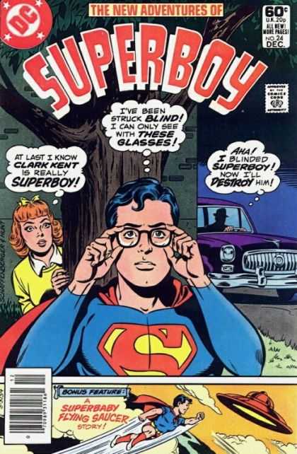 New Adventures of Superboy 24 - Dc - Superboy - Car - Woman - Tree