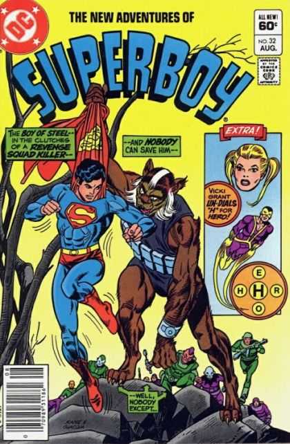 New Adventures of Superboy 32 - Vicki Grant - Revenge Squad Killer - Beast - Rescue - Hero
