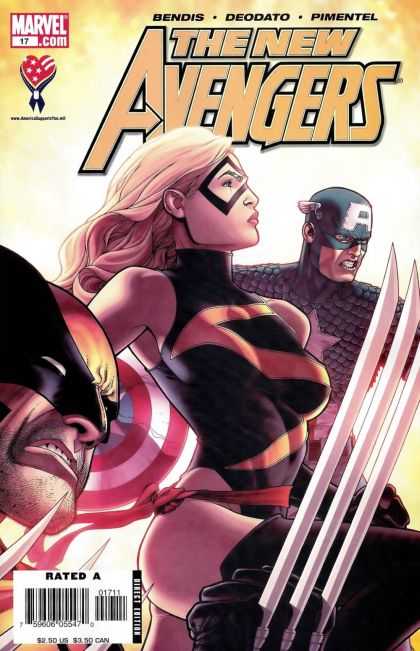 New Avengers 17 - Captain America - Wolverine - Bendis - Deodato - Pimentel - Steve McNiven