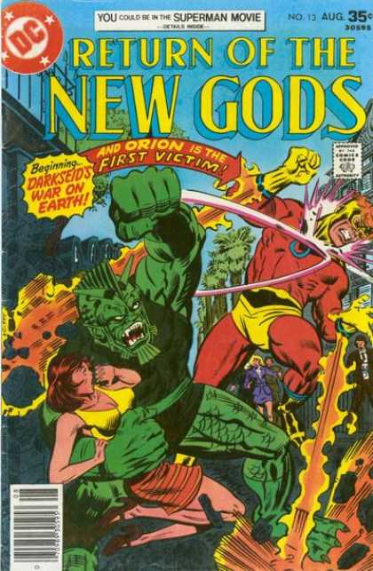 New Gods 13 - Orion - Dc Comics - Darkseid - Fire - Damsel In Distress - Walter Simonson