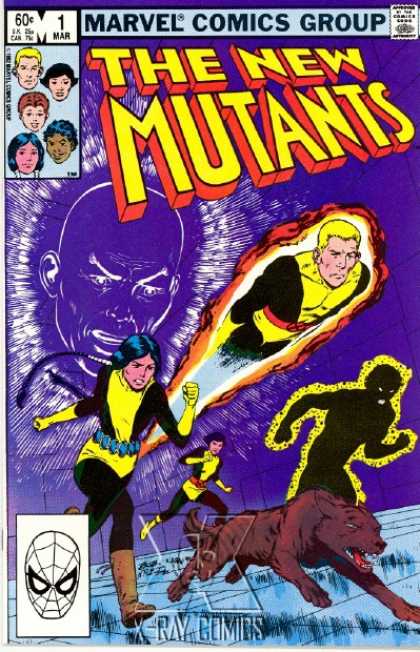 New Mutants 1 - Cannonball - Dog - Face Outline - Flying - Runnung - Alex Ross, Bob McLeod