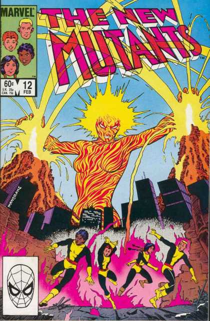 New Mutants 12 - The New Mutants - Flames - Destruction - Skyscrapers - Devastation